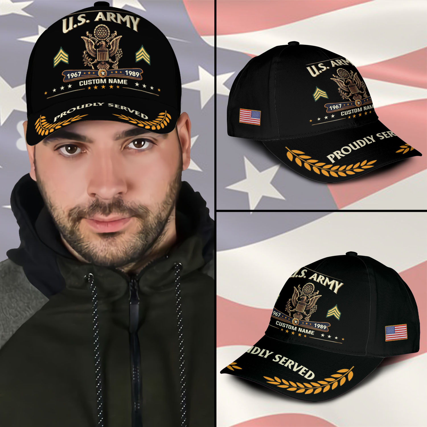 US Army, O 4 Army Major - Classic Cap - Image 3