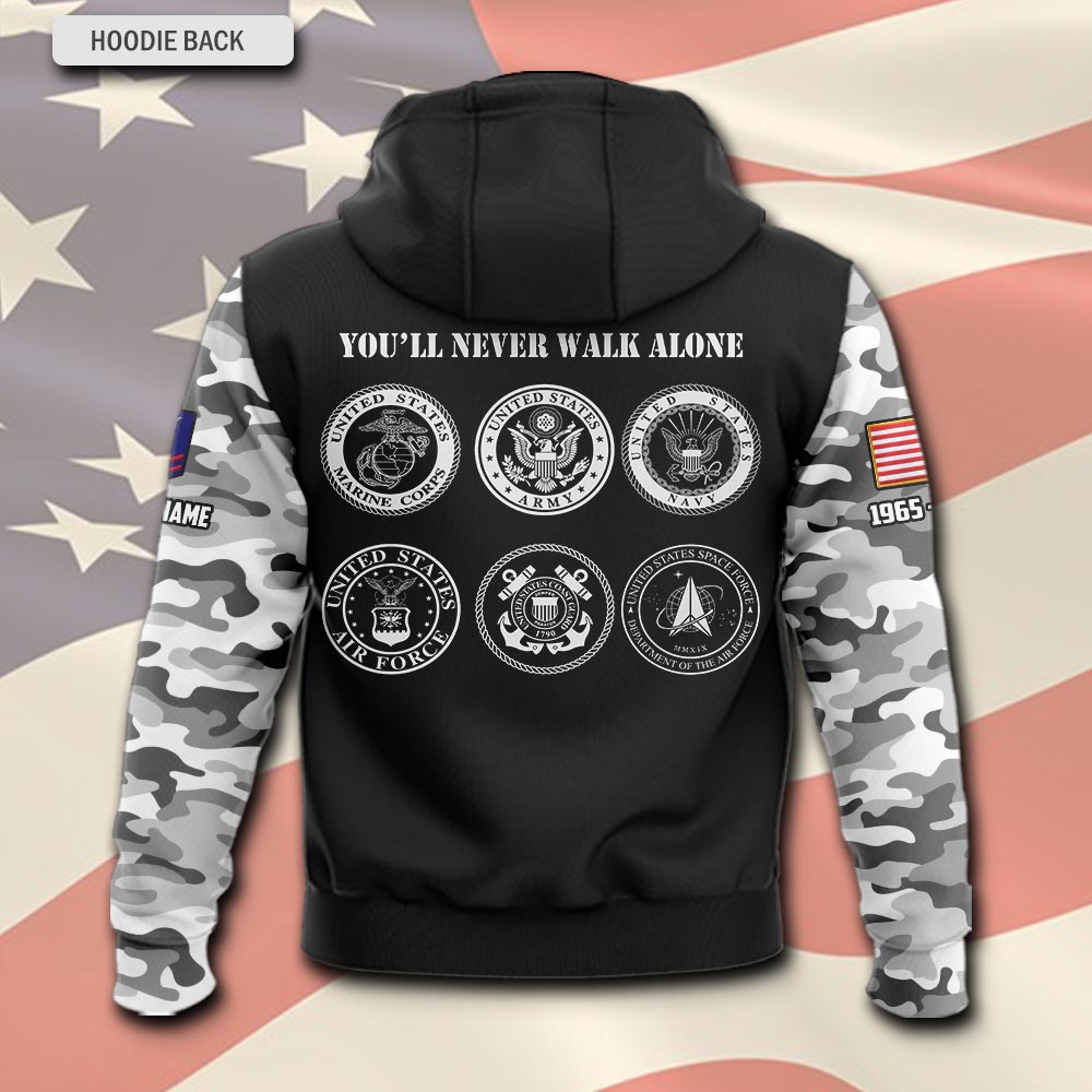 US Coast Guard, E 2 White - Hoodie - Image 3