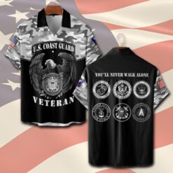 US Coast Guard, E 4 Red - Short Sleeve Button Shirt