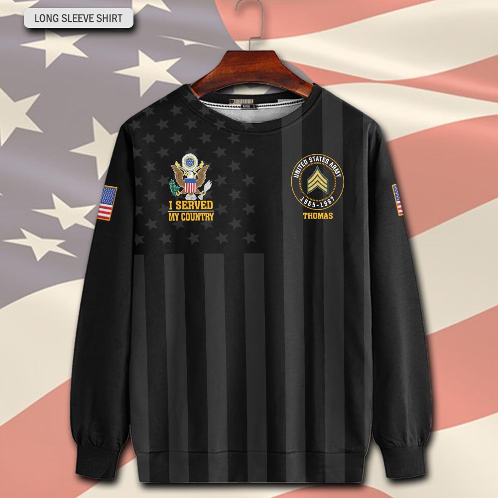 US Army, E 7 Army Sergeant First Class - Sweatshirt - Image 2