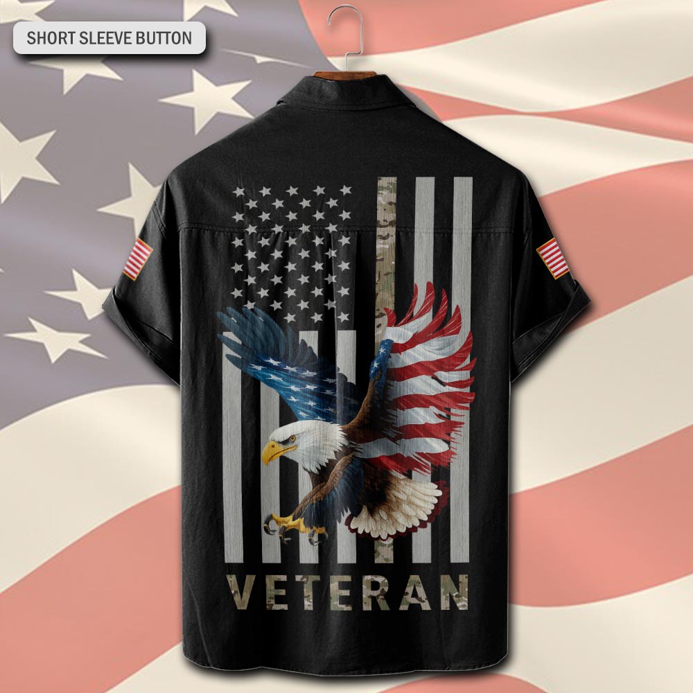 US Army, Always Remember, Never Forget - Short Sleeve Button Shirt - Image 3