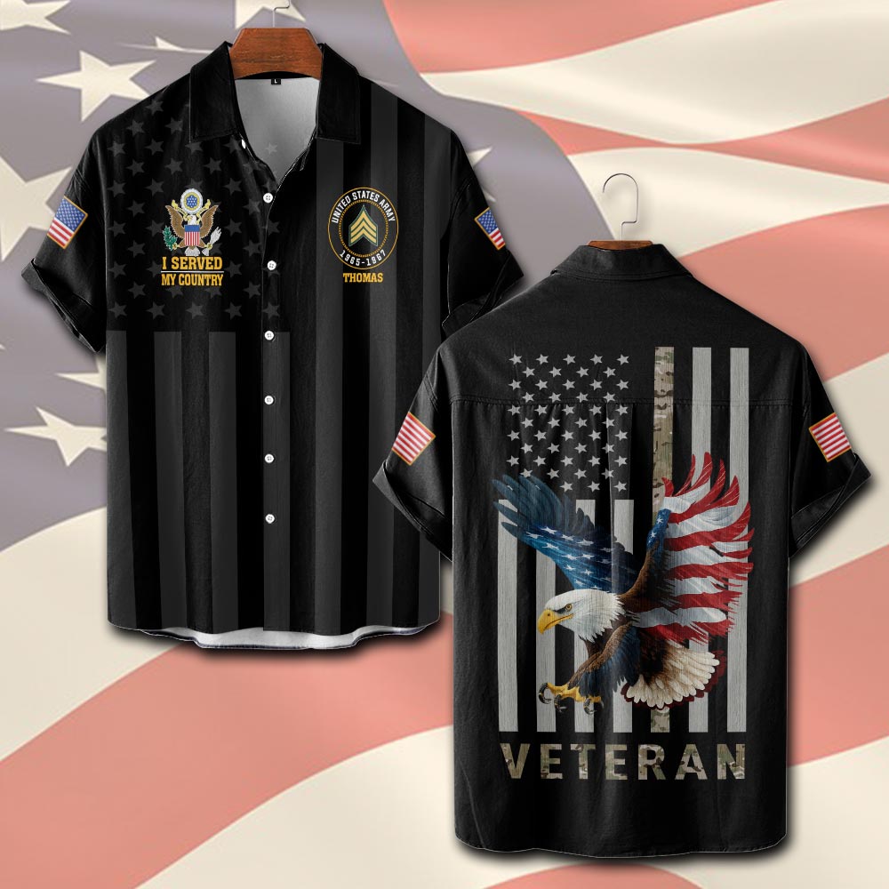 US Army, Always Remember, Never Forget - Short Sleeve Button Shirt