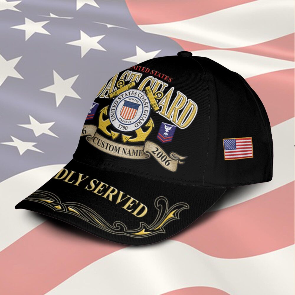 US Coast Guard, E 9 Gold - Classic Cap - Image 2