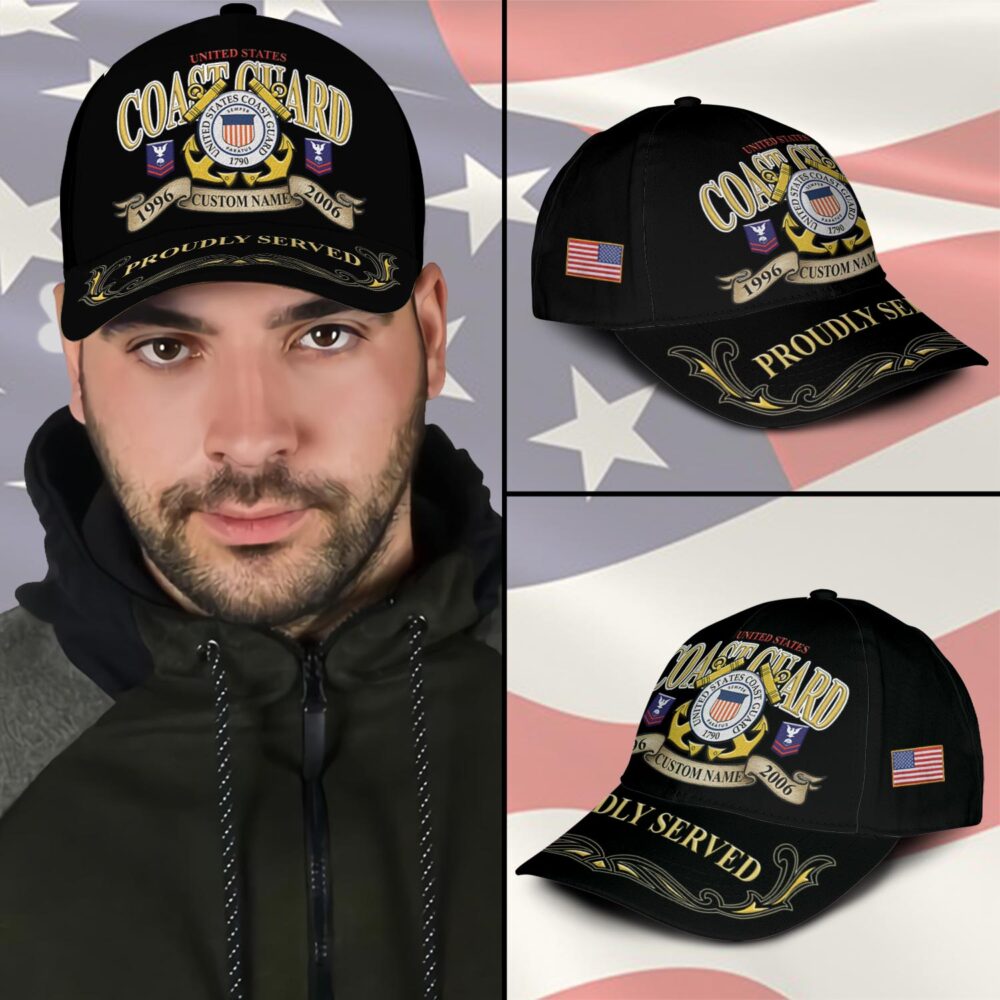 US Coast Guard, E 9 Gold - Classic Cap - Image 3