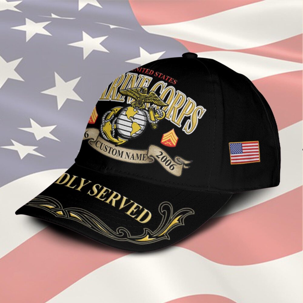 US Marine Corps, Honoring All Who Served - Classic Cap - Image 2
