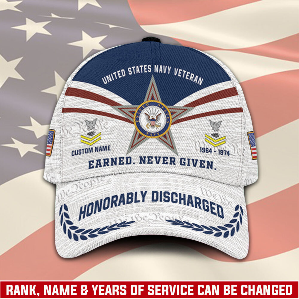 US Navy, Honor, Duty, Service - Classic Cap