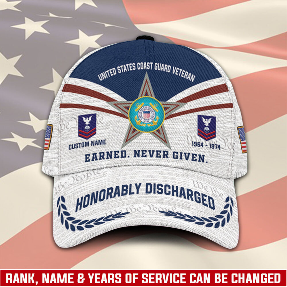 US Coast Guard, E 3 Red - Classic Cap