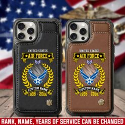 US Air Force , Honoring All Who Served - Leather Flip Phone Case