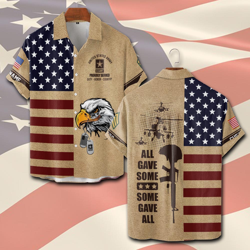 US Army, E 6 Army Staff Sergeant - Short Sleeve Button Shirt