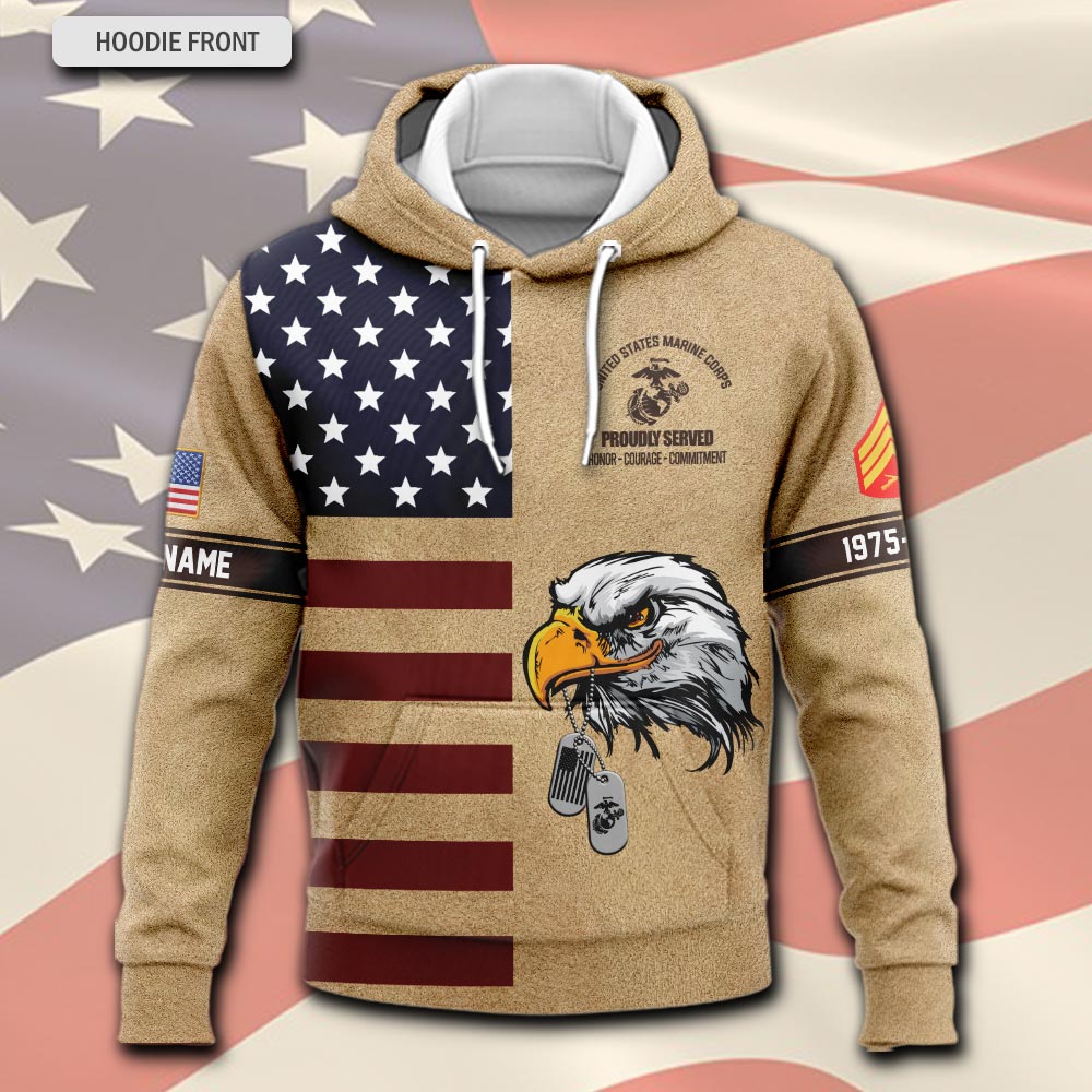 US Marine Corps, Semper Fidelis - Hoodie - Image 2