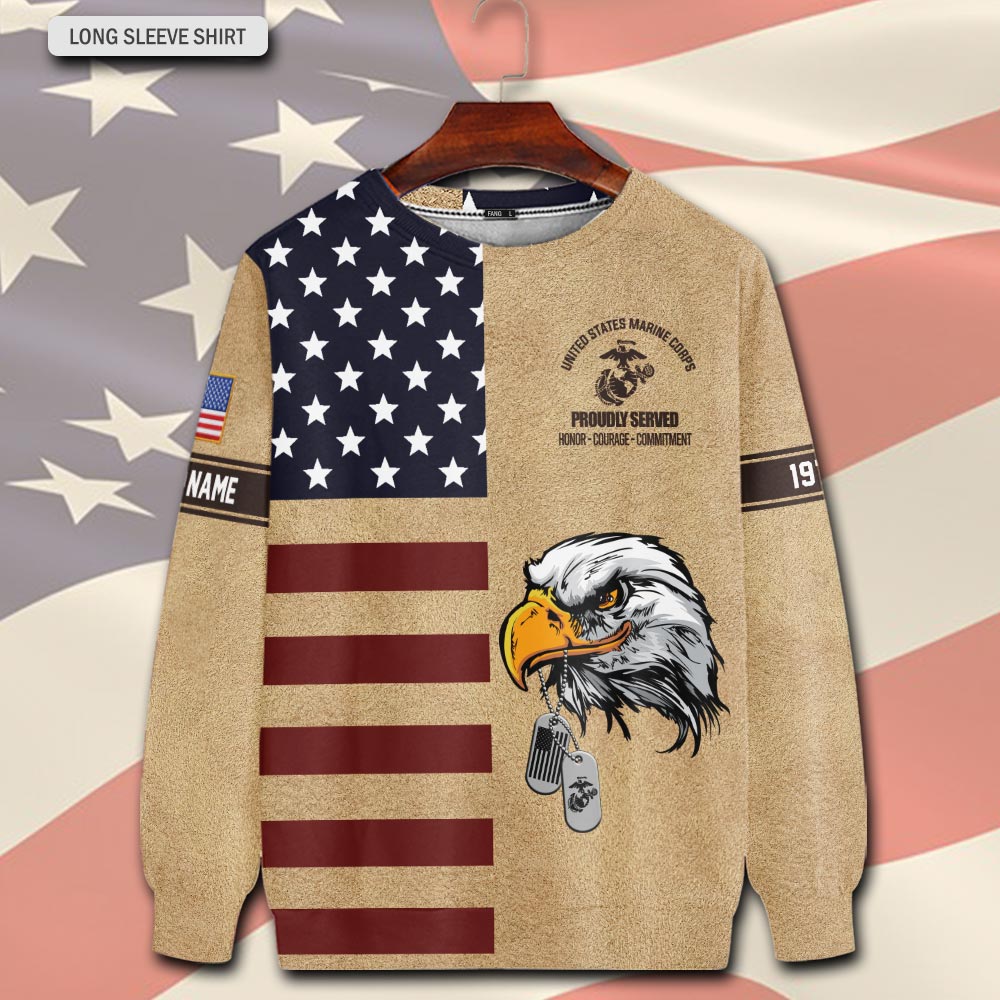 US Marine Corps, Never Retreat, Never Surrender - Sweatshirt - Image 2