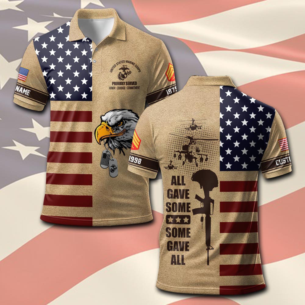 US Marine Corps, E 8 Marines First Sergeant - Polo Shirt