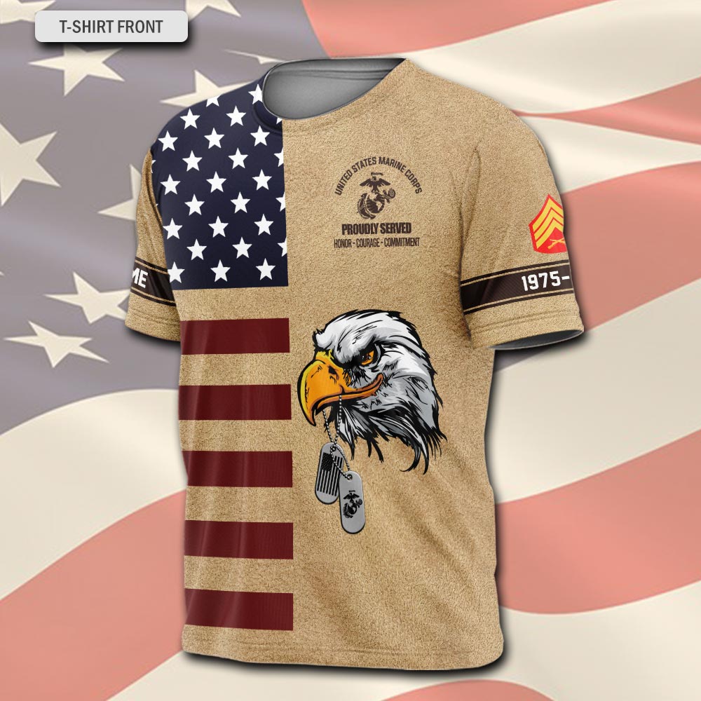 US Marine Corps, Life And Pride - T-Shirt - Image 2