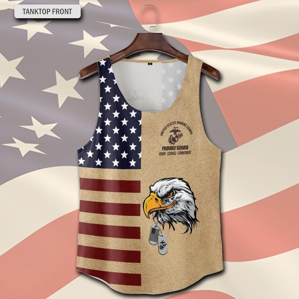 US Marine Corps, E 5 Marines Sergeant - Tank-Top - Image 2