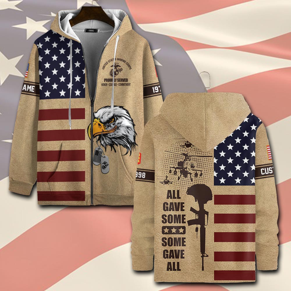 US Marine Corps, I Walked The Walk - Zip Hoodie