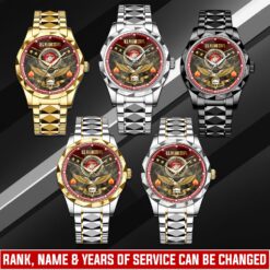 US Marine Corps, O 2 Marines First Lieutenant - Diamond-Cut Bezel Watch