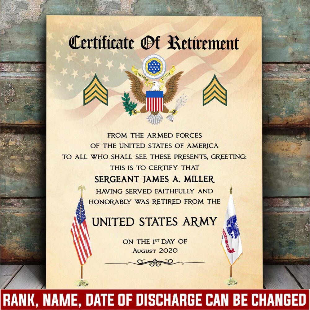 US Army, All Gave Some, Some Gave All - Canvas (With Frame) 10x8in