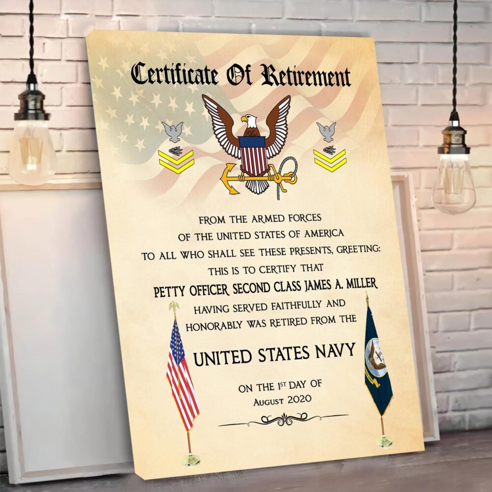 US Navy, No One Fights Alone - Canvas (With Frame) 10x8in - Image 3