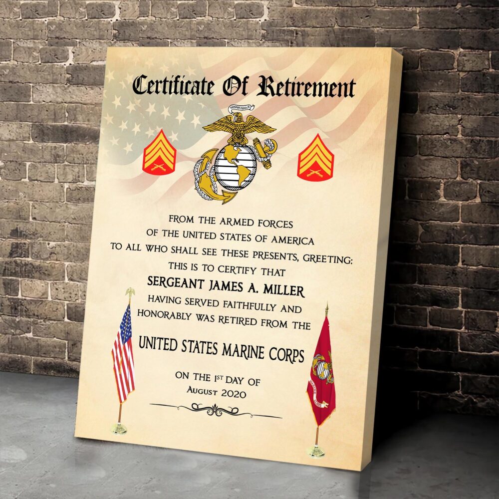 US Marine Corps, Defender of Freedom - Canvas (With Frame) 20x16in - Image 2