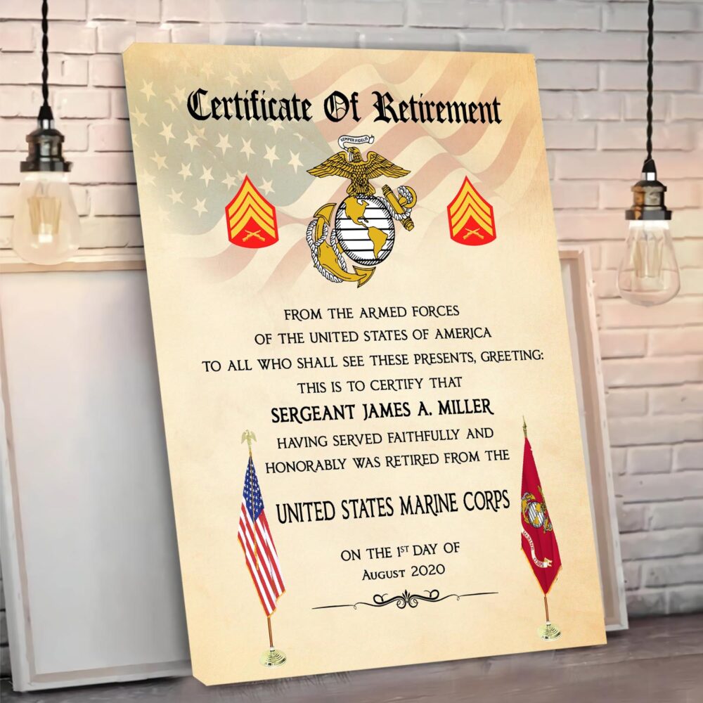 US Marine Corps, Defender of Freedom - Canvas (With Frame) 20x16in - Image 3