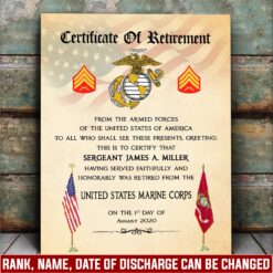 US Marine Corps, The Few, The Proud - Canvas (With Frame) 10x8in