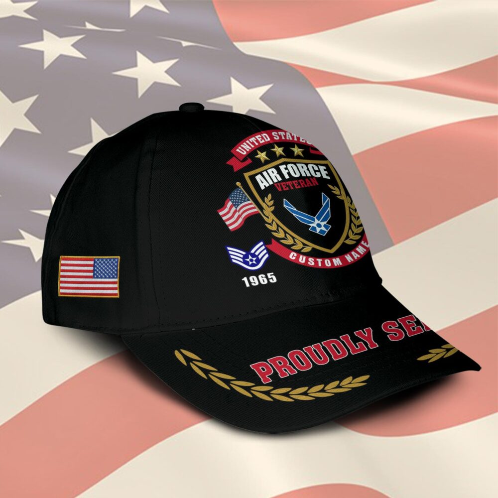 US Air Force, E 3 Air Force Airman First Class - Classic Cap - Image 2