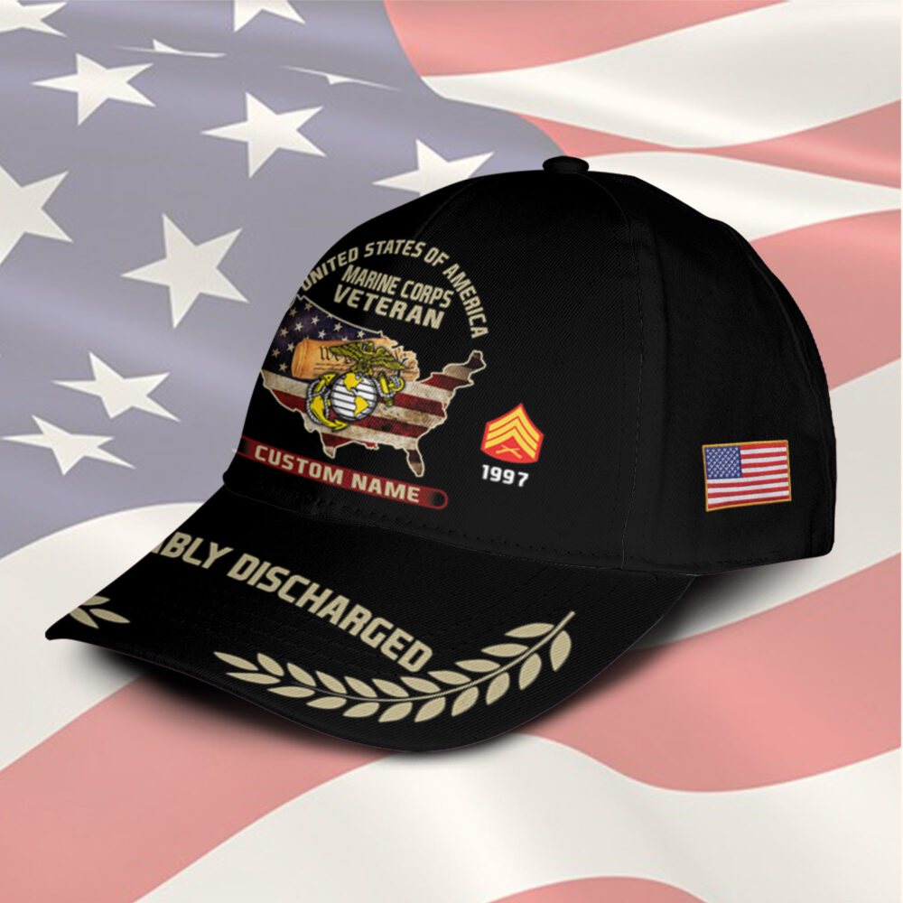 US Marine Corps, E 8 Marines Master Sergeant - Classic Cap - Image 2