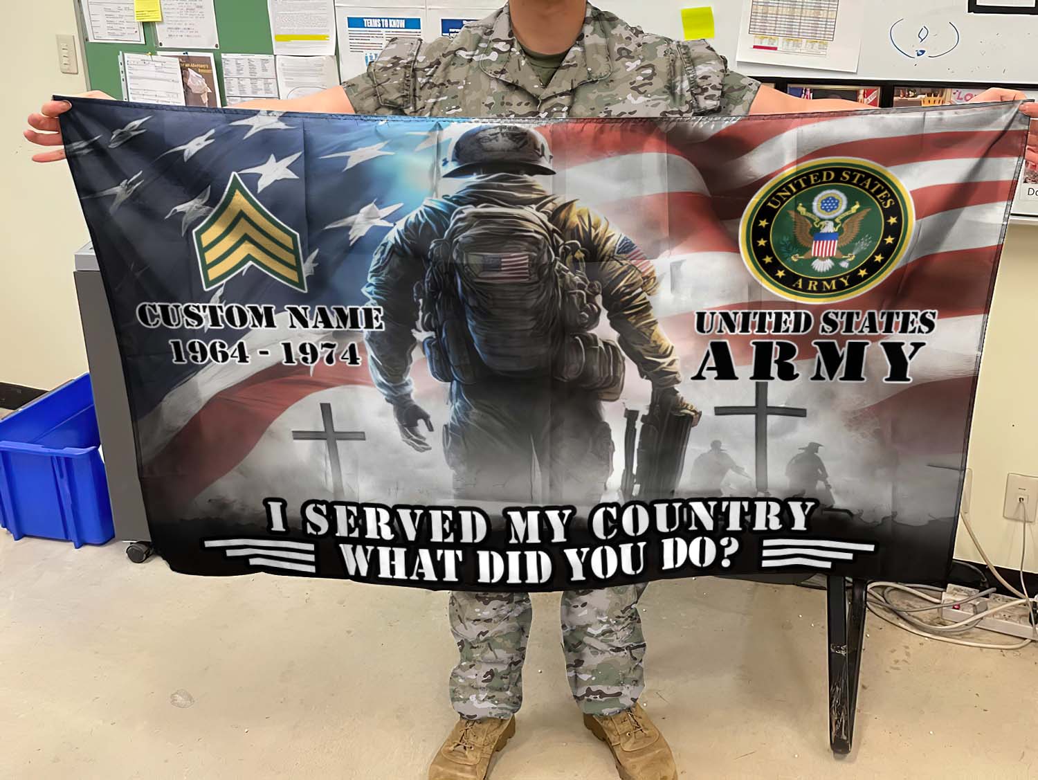 US Army, Remember - Honor - Respect - Flying Flag 3×5 Feet(90×150 Cm) - Image 3