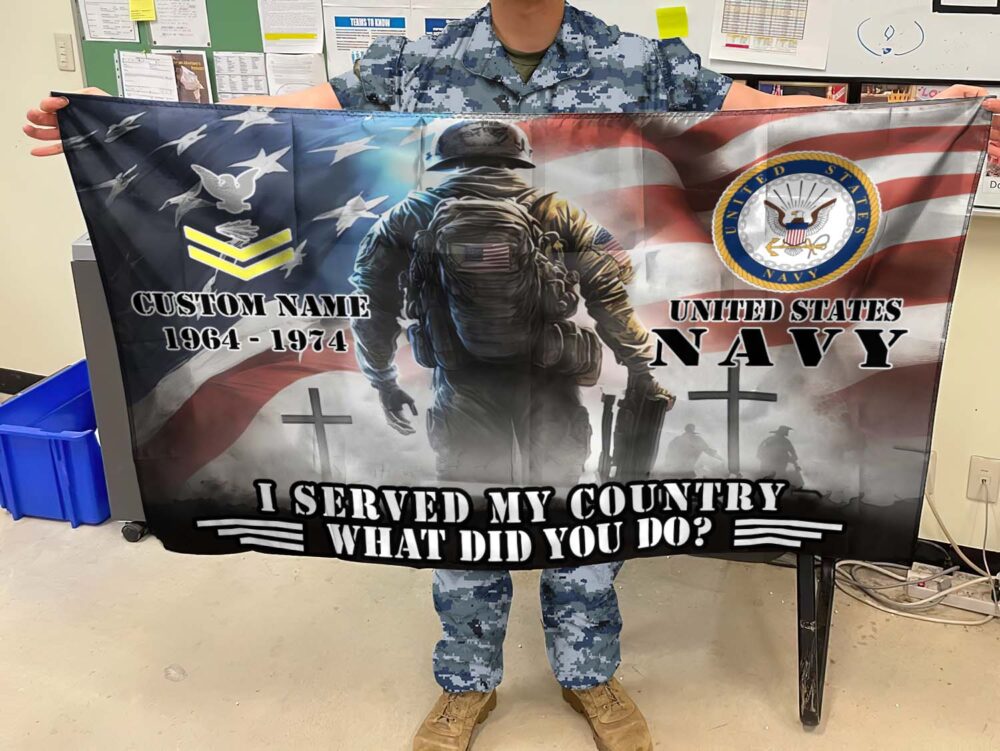 US Navy, Freedom Isn't Free - Flying Flag 5×8 Feet(152×244 Cm) - Image 3