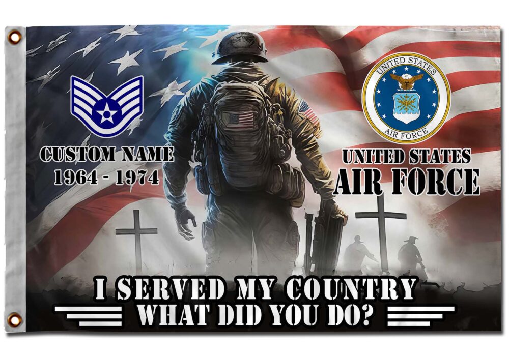 US Air Force , Remember - Honor - Respect - Flying Flag 4×6 Feet(123×183 Cm) - Image 2