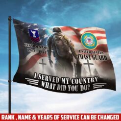 US Coast Guard, E 2 White - Flying Flag 3×5 Feet(90×150 Cm)