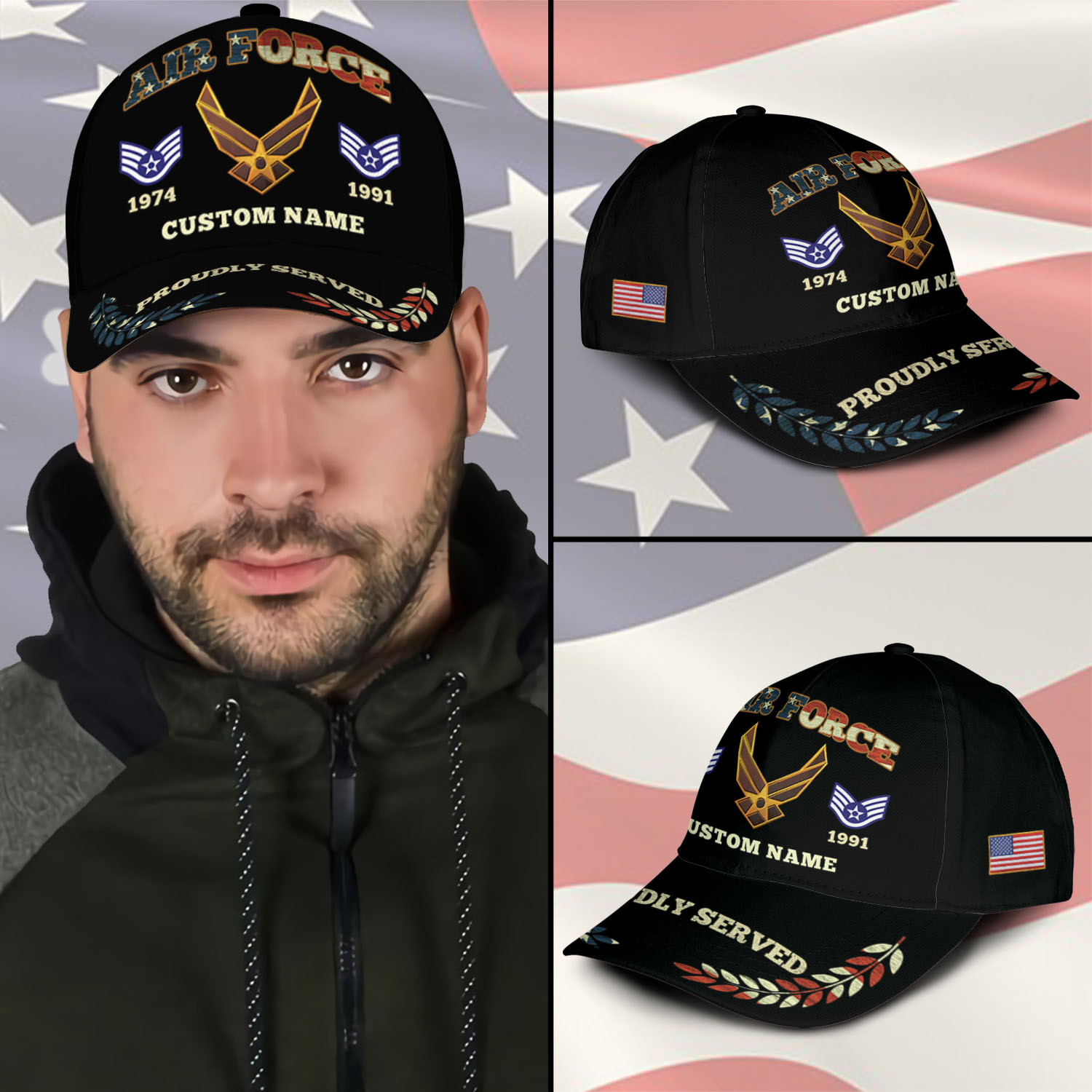 US Air Force, E 8 Air Force First Sergeant - Classic Cap - Image 3