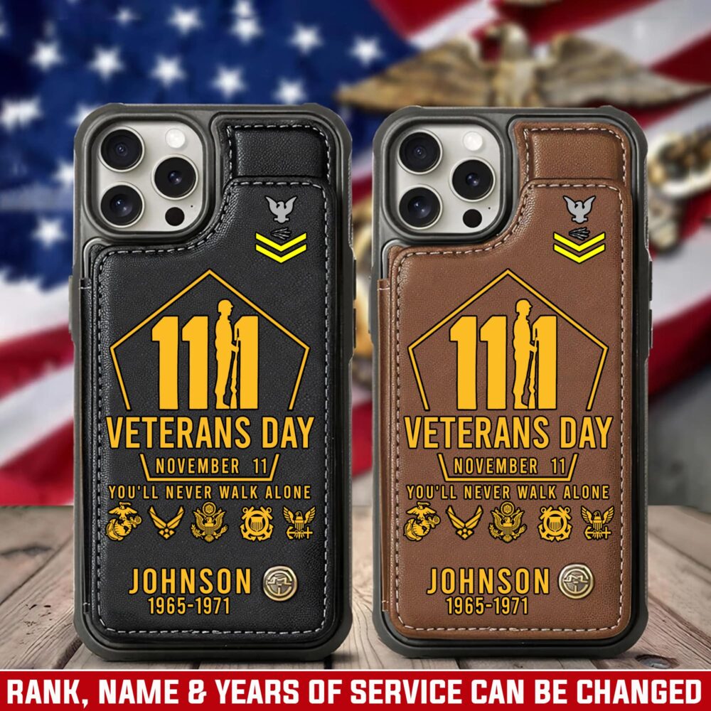 US Navy, Semper Fortis - Leather Flip Phone Case