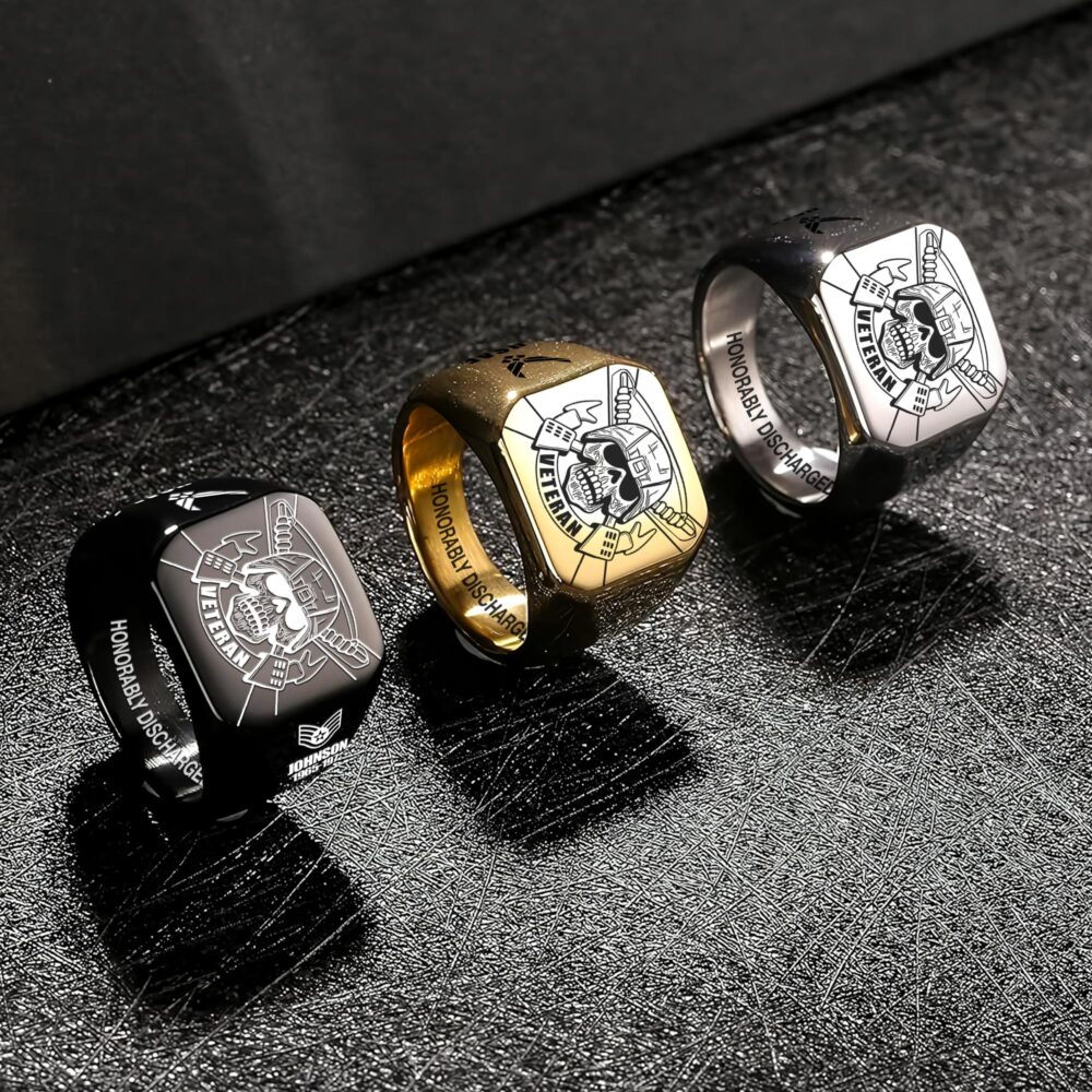 US Air Force , O 6 Air Force Colonel - Engraved Men's Ring - Image 7