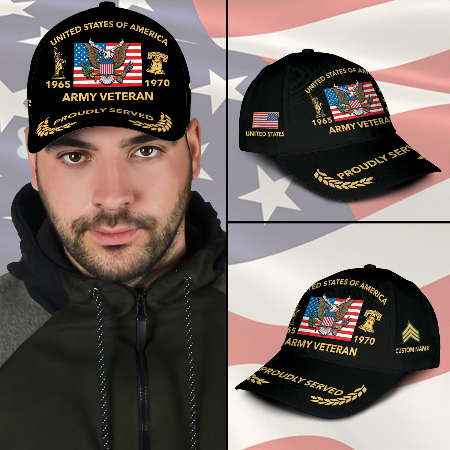 US Army, Defender of Freedom - Classic Cap - Image 3