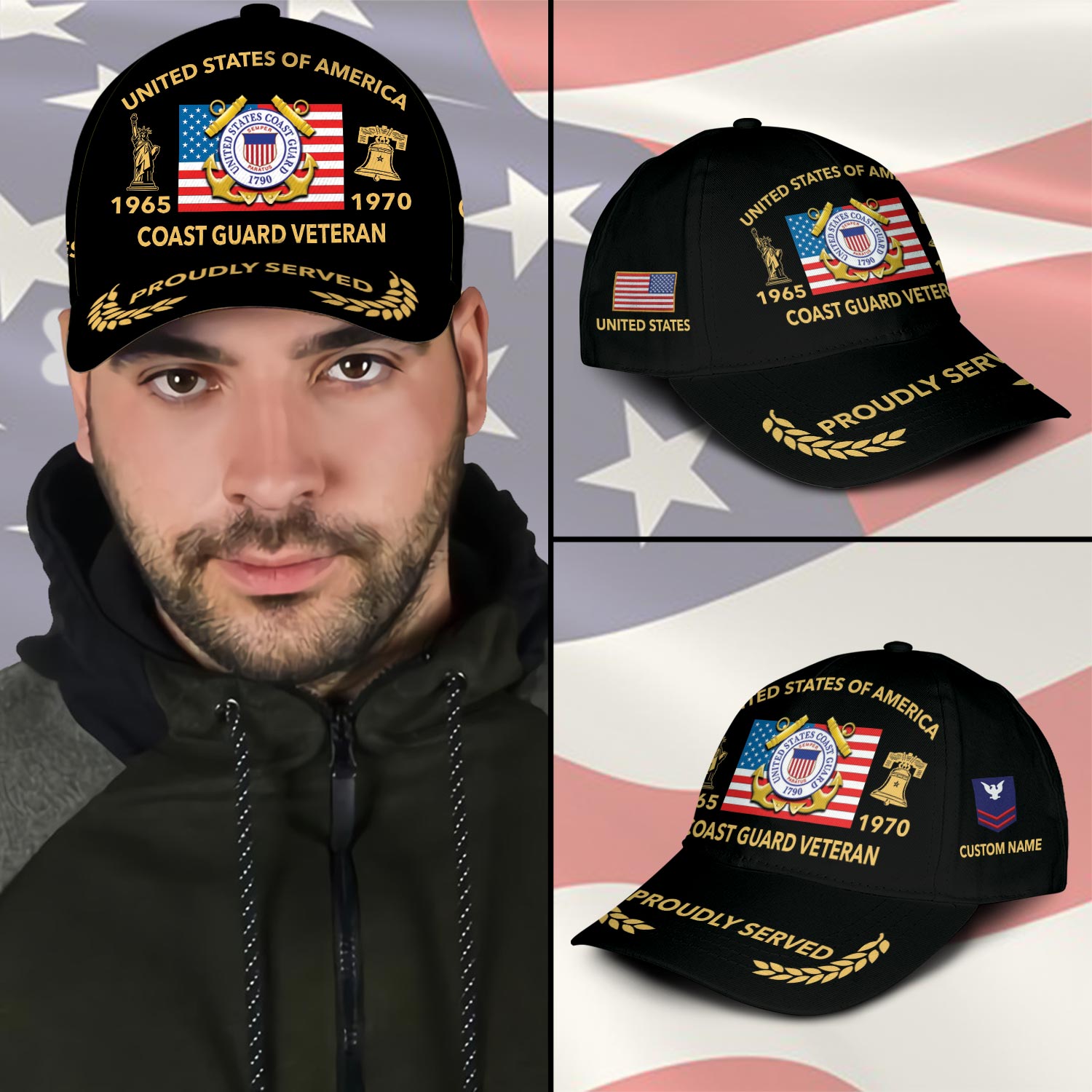 US Coast Guard, I Walked The Walk - Classic Cap - Image 3
