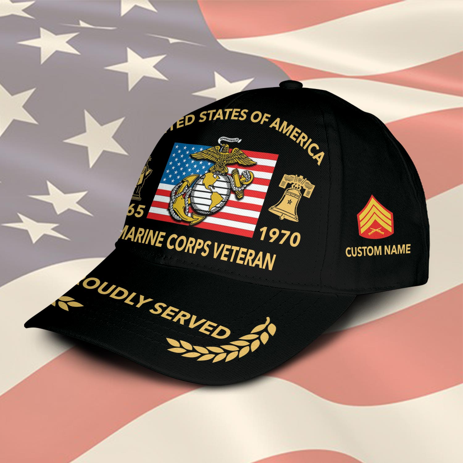 US Marine Corps, Remember - Honor - Respect - Classic Cap - Image 2