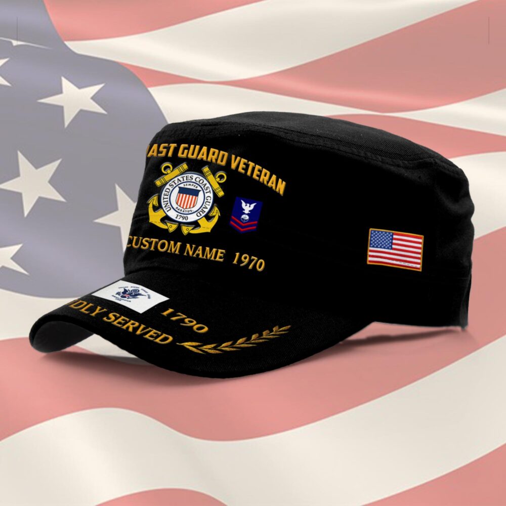 US Coast Guard, Honor, Duty, Service - Military Cap - Image 2
