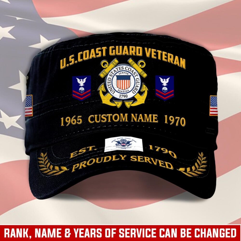 US Coast Guard, Honor, Duty, Service - Military Cap