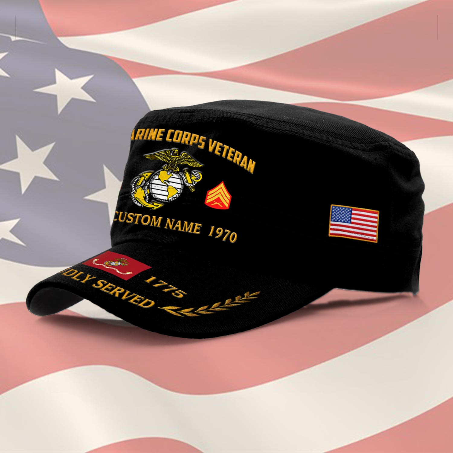 US Marine Corps, Freedom Isn't Free - Military Cap - Image 2