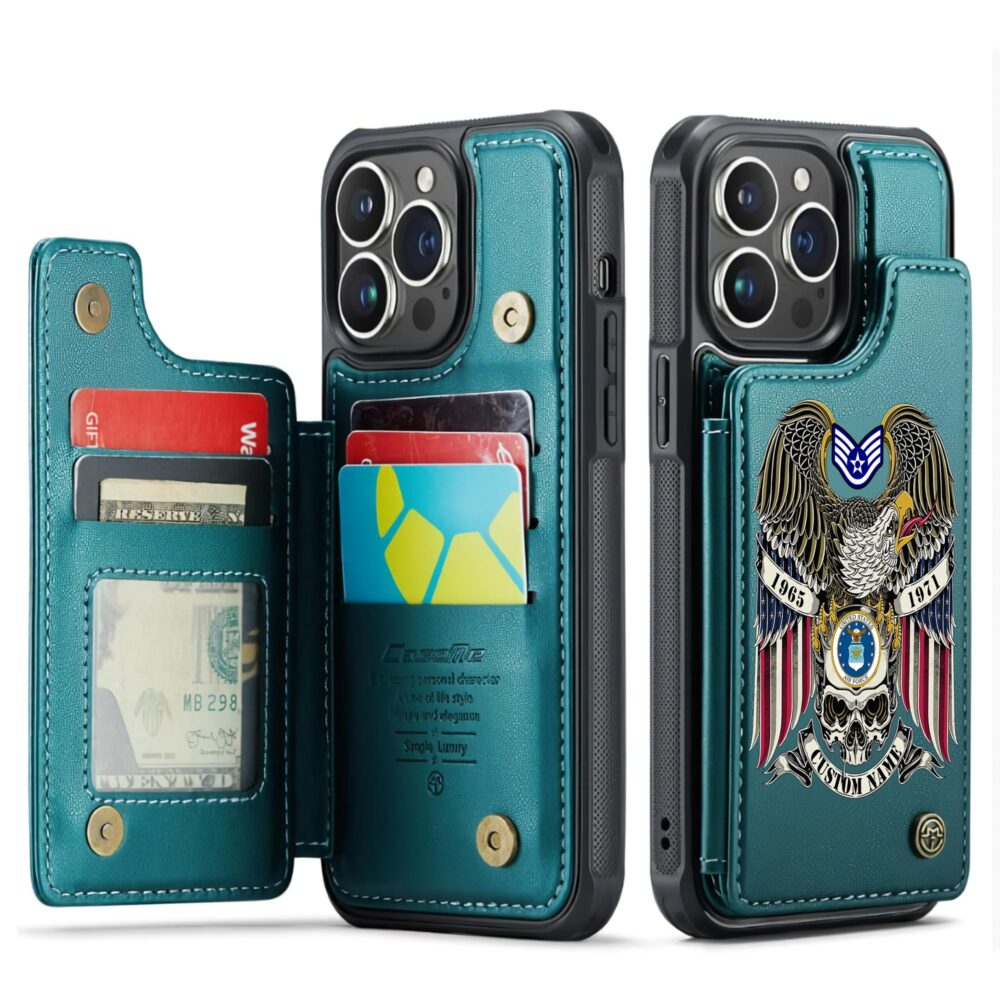 US Air Force , E 7 Air Force First Sergeant - Leather Flip Phone Case - Image 5