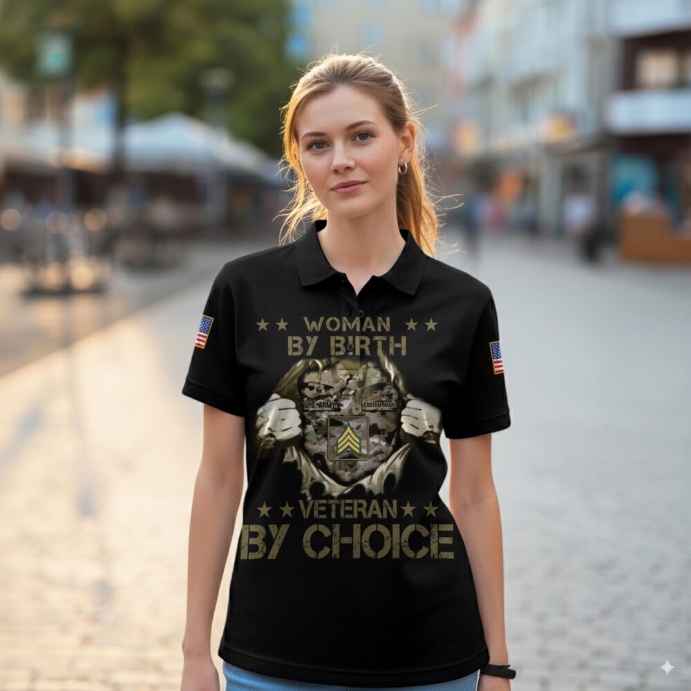 US Army, Honoring All Who Served - Women Polo Shirt - Image 2
