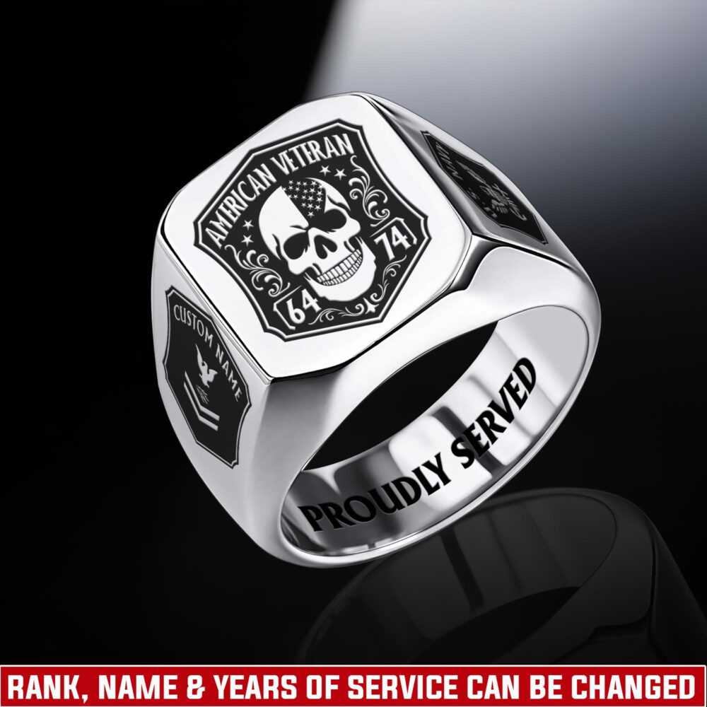 US Navy, Freedom Isn't Free - Engraved Men's Ring