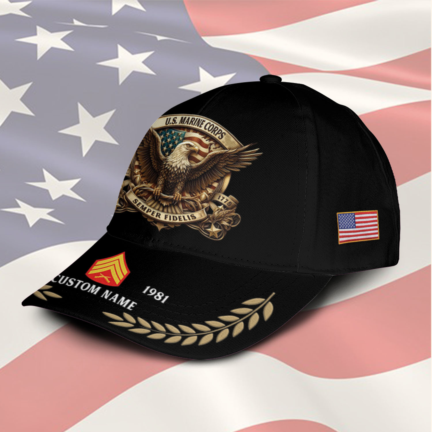 US Marine Corps, Defender of Freedom - Classic Cap - Image 2