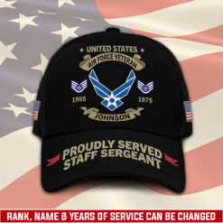 US Air Force, American By Birth, Veteran By Choice - Classic Cap