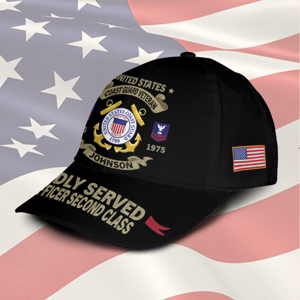 US Coast Guard, Honoring All Who Served - Classic Cap - Image 2