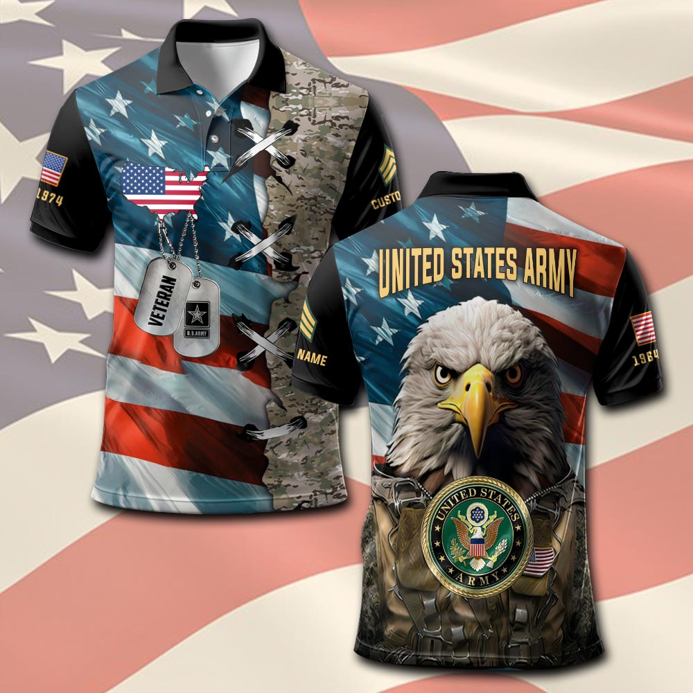 US Army, E 3 Army Private First Class - Polo Shirt