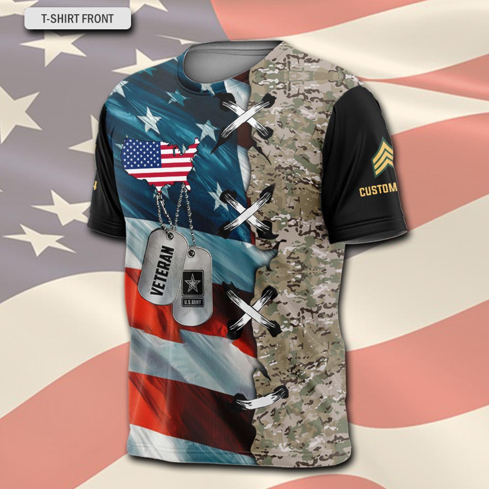 US Army, Remember - Honor - Respect - T-Shirt - Image 2