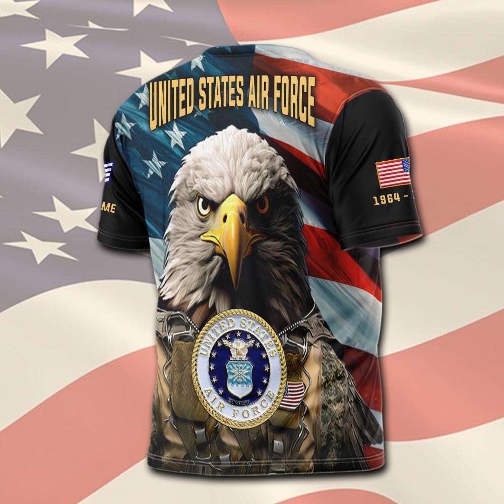 US Air Force , Served With Pride - T-Shirt - Image 3