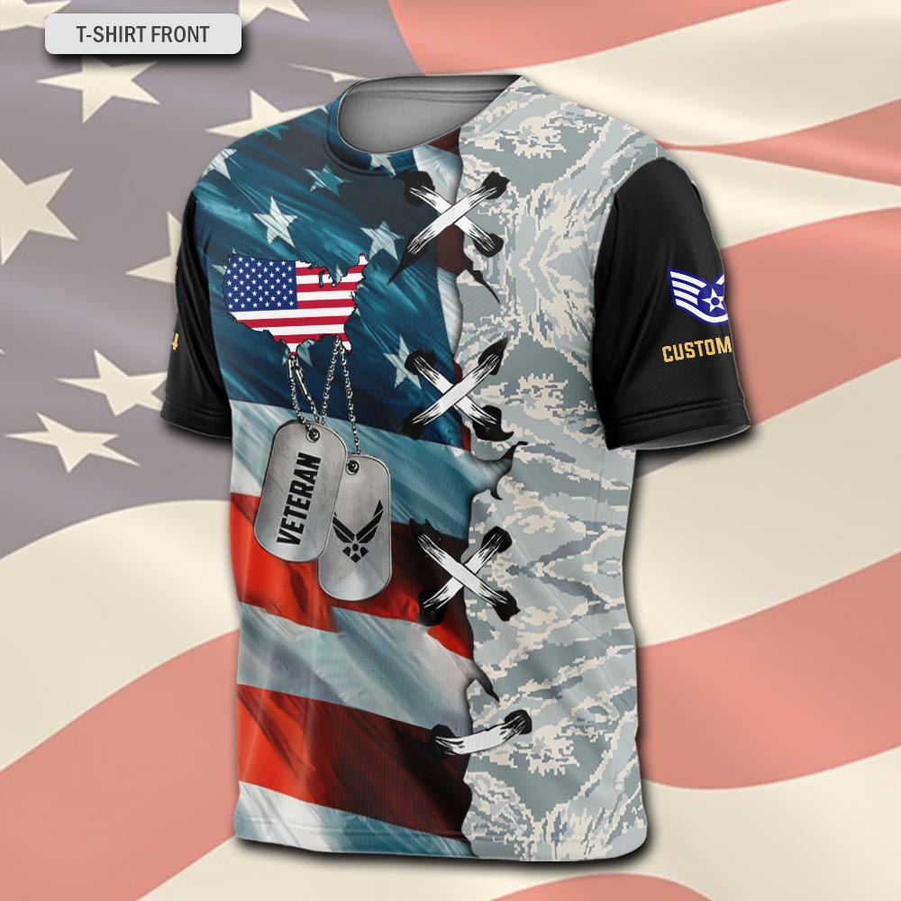 US Air Force , Served With Pride - T-Shirt - Image 2